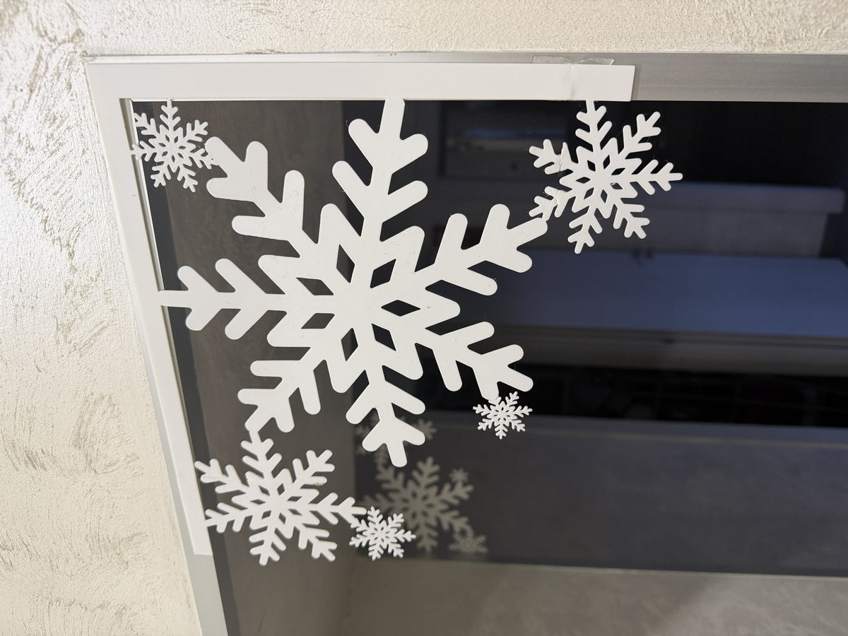 Flocon de neige, décoration de Noël pour porte et fenêtre