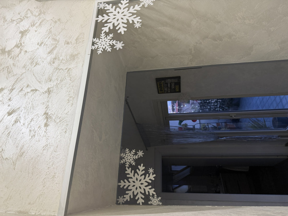 Flocon de neige, décoration de Noël pour porte et fenêtre