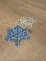 Flocon de neige pour le sapin avec trou pour crochet