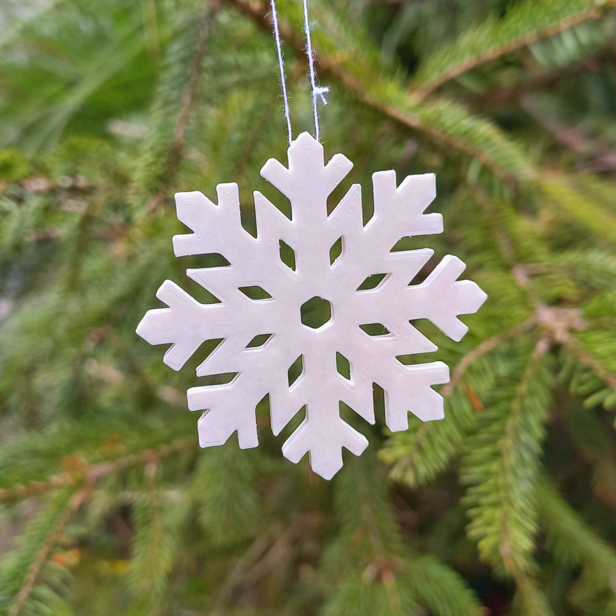Flocons de neige décoratifs – lot de 12 pour le sapin