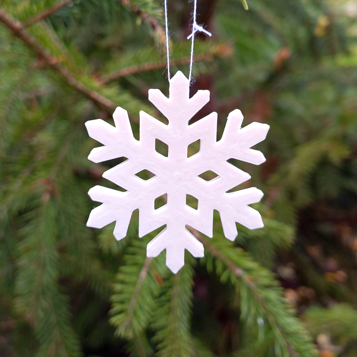 Flocons de neige décoratifs – lot de 12 pour le sapin