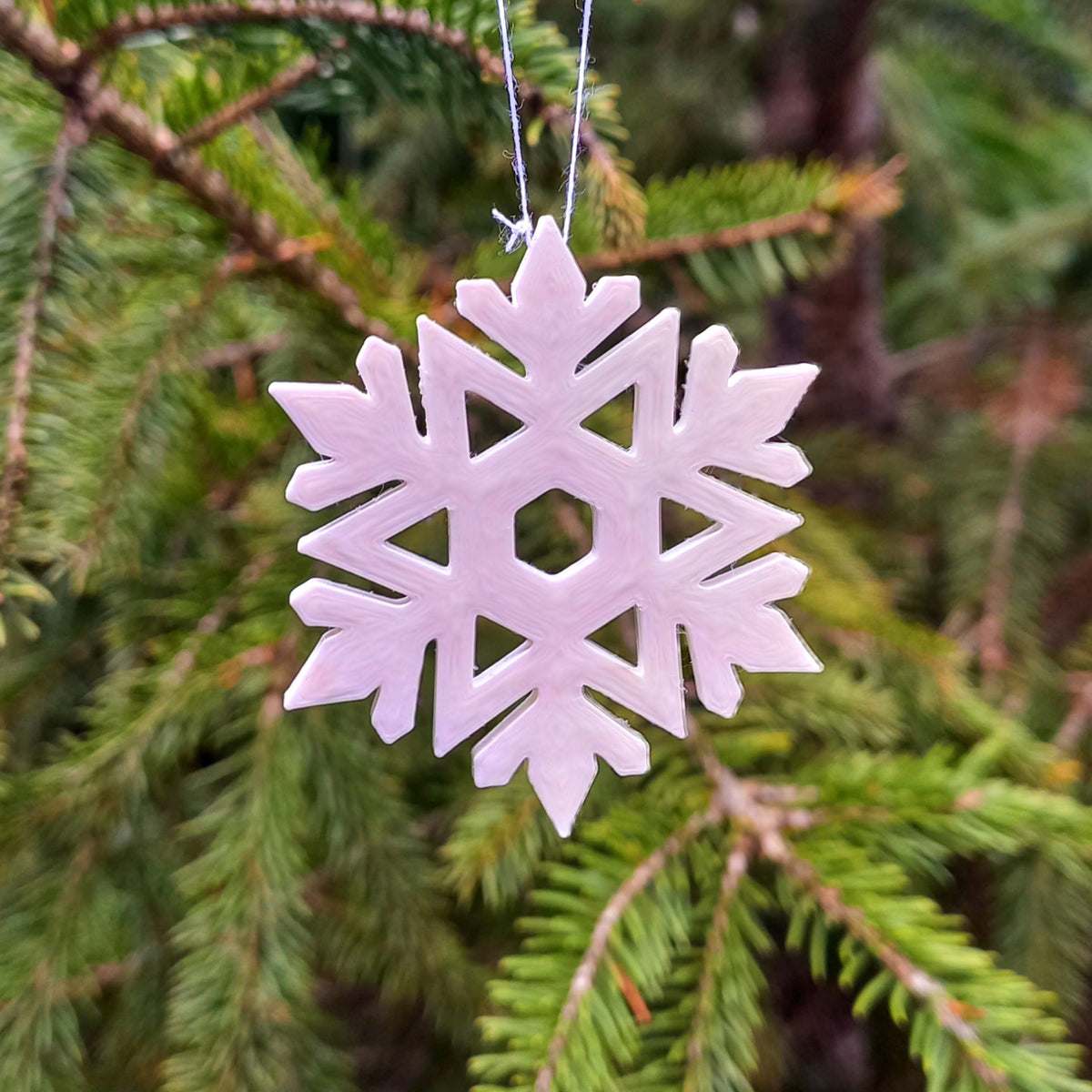 Flocons de neige décoratifs – lot de 12 pour le sapin