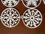 Flocons de neige pour le sapin, assortiment de flocons