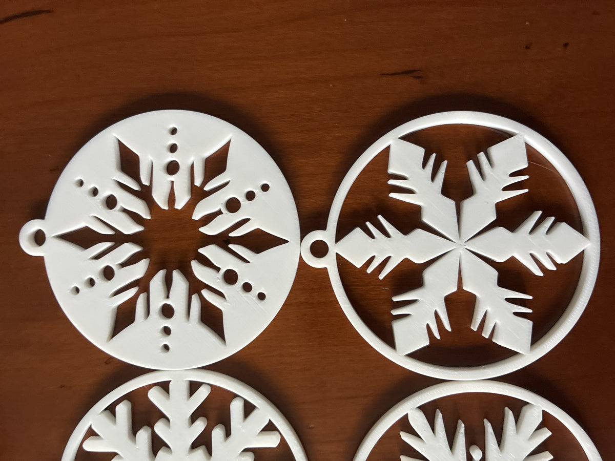 Flocons de neige pour le sapin, assortiment de flocons