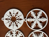Flocons de neige pour le sapin, assortiment de flocons