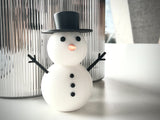 Figurine bonhomme de neige multicolore – décoration de Noël