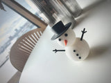 Figurine bonhomme de neige multicolore – décoration de Noël