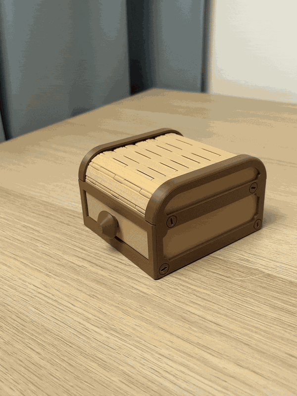 Boîte de rangement à rideau – pour bureau et bijoux