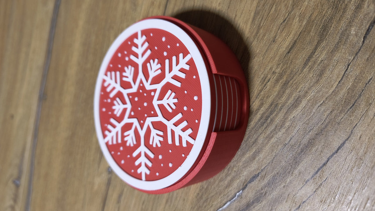 Sous-verres flocons de neige pour Noël – 6 motifs