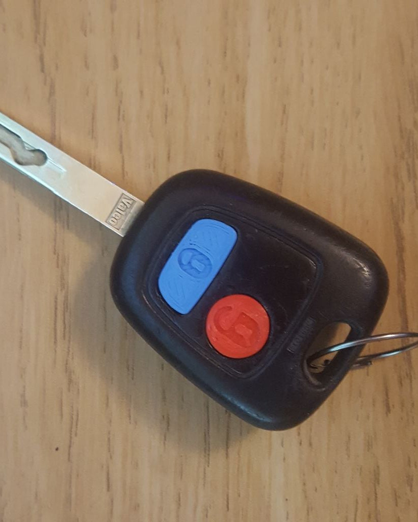 Boutons de remplacement pour clé de voiture Citroën C1, Peugeot 107 et Toyota Aygo