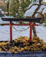 Portail torii Inari pour bonsaï – miniature de 8 cm
