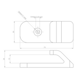 Support mural pour snowboard – suspension par gravité
