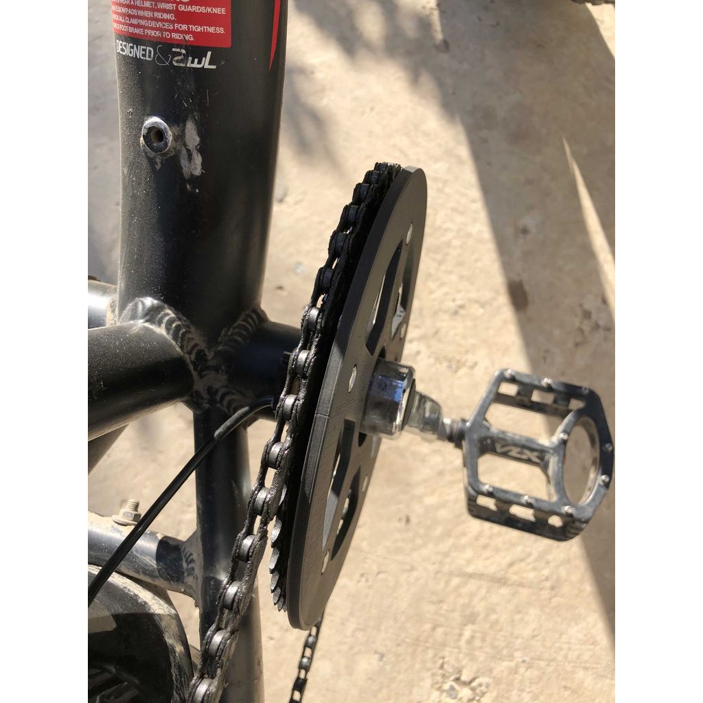 Protège-chaîne de vélo – 190 mm, compatible avec les pédaliers standard