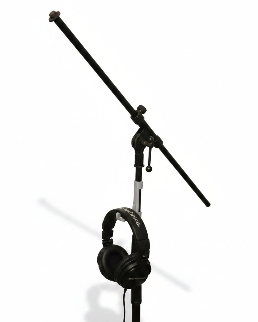 Arceau à clipser sur le pied de micro pour câbles et casque