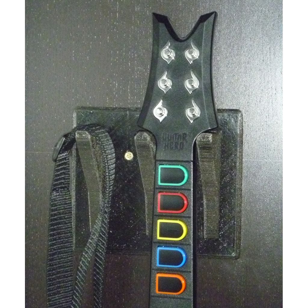 Support mural pour guitare Guitar Hero avec crochet pour sangle