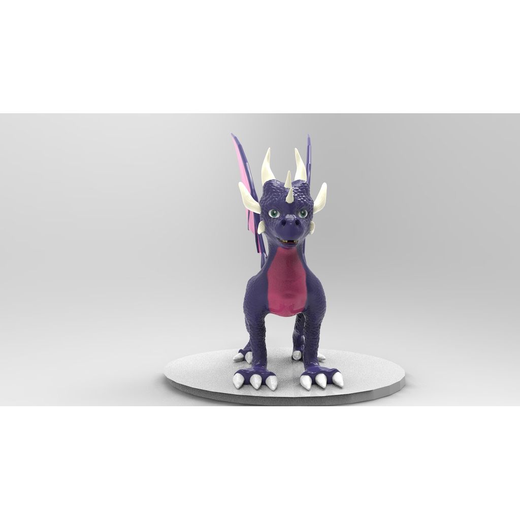 Le dragon Cynder de The Legend of Spyro – statue statique