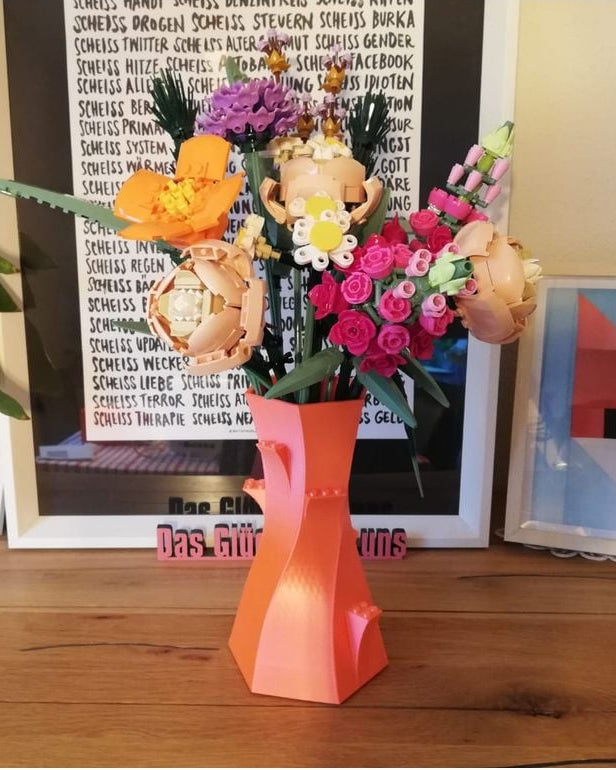 Vase à tenons LEGO pour le bouquet de fleurs 10280