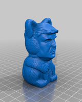 Statue Chat-Trump – figurine remix amusante