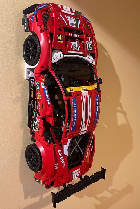 Support mural pour LEGO Technic Porsche 911 RSR et Ferrari 488 GTE