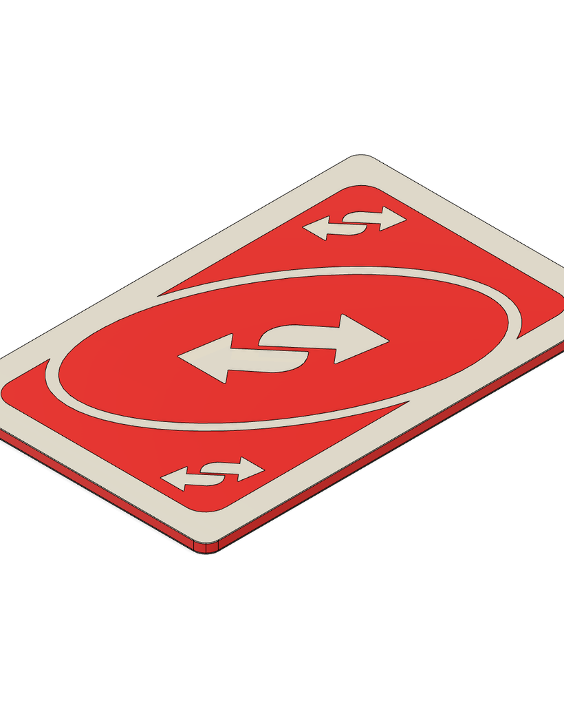 Carte Uno Reverse – impression 3D pour double extrusion
