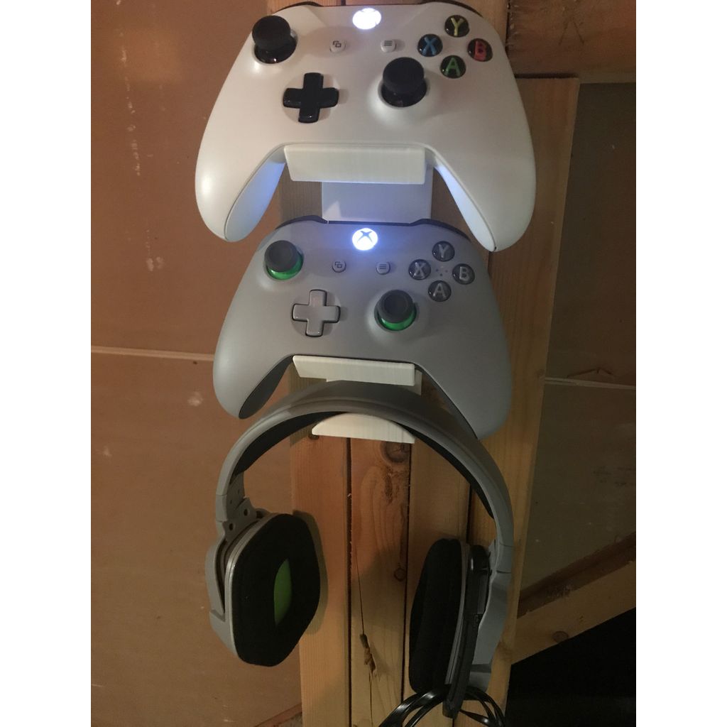Support mural pour manettes Xbox One et casque – 2 manettes