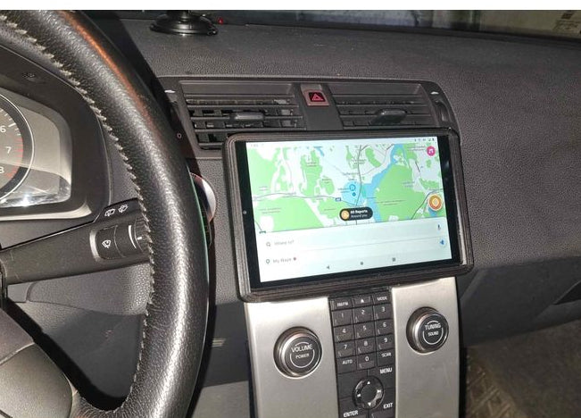 Cadre autoradio pour Volvo V50 avec support pour tablette 8 pouces – Lenovo M8