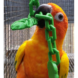 Jouet à chaîne suspendu pour cage à oiseaux avec feuilles de vigne