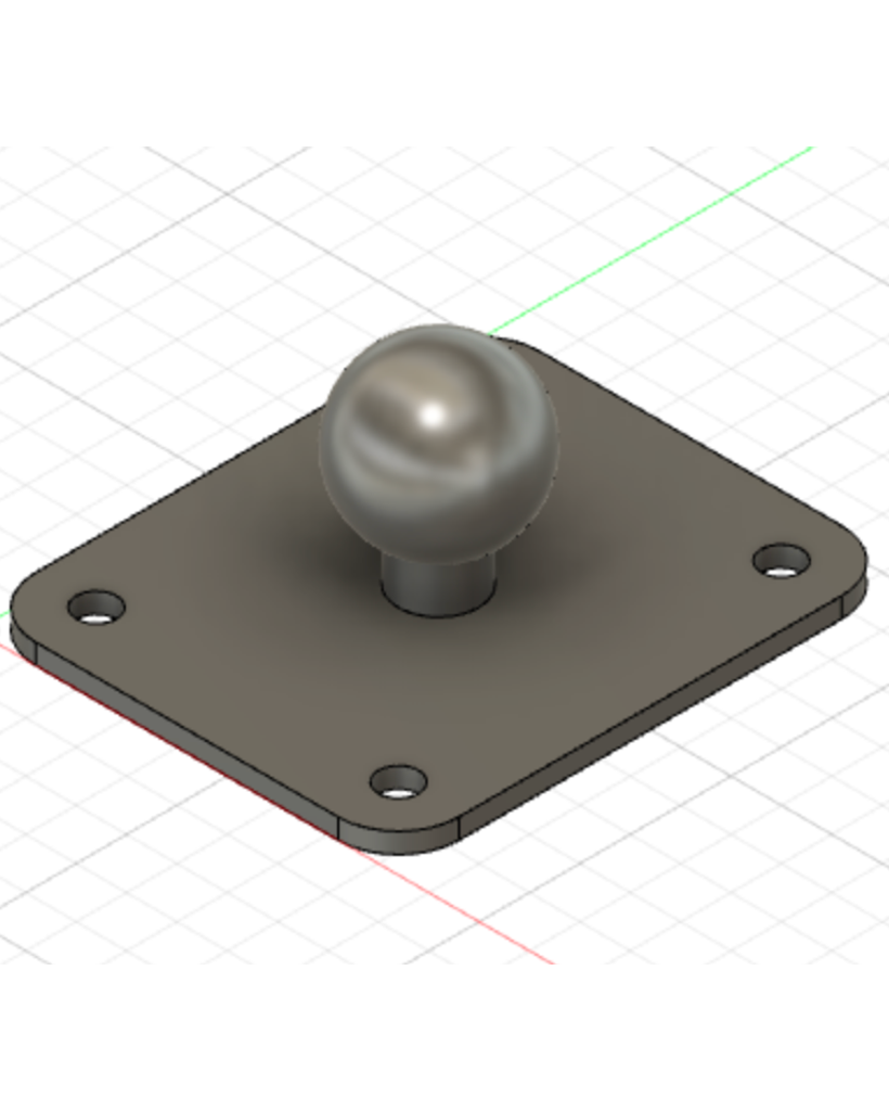 Adaptateur AMPS vers rotule 17 mm pour support de téléphone
