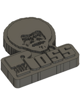 Logo Bob Ross imprimé en 3D