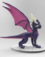 Le dragon Cynder de The Legend of Spyro – statue statique