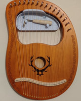 Support mural pour harpe-lyre à 16 cordes