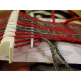 Mini bâton de lisse pour le tissage sur un métier en carton