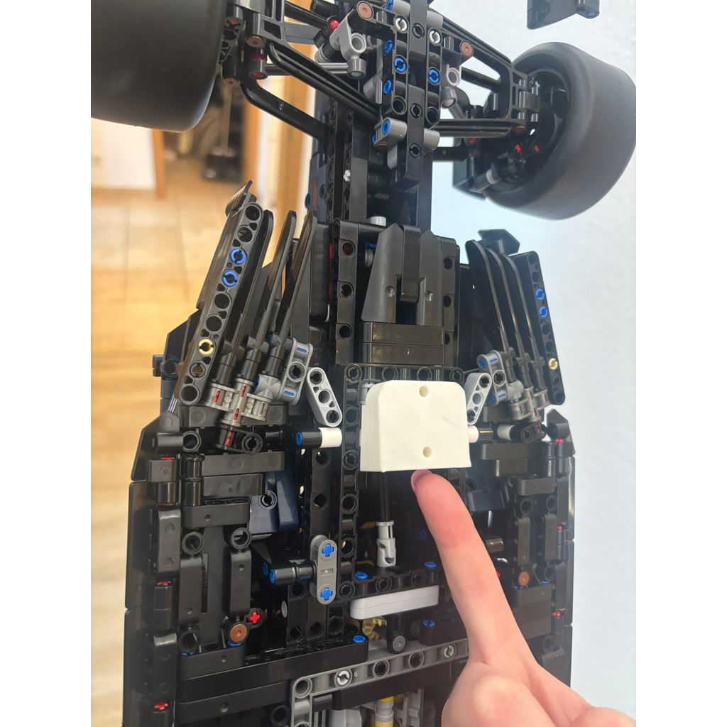Support mural pour LEGO 42206 F1 Red Bull, nez vers le haut