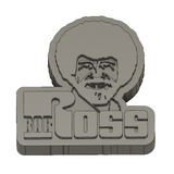 Logo Bob Ross imprimé en 3D