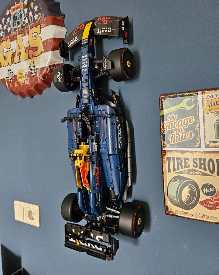 Support mural pour LEGO Technic Red Bull F1 42206