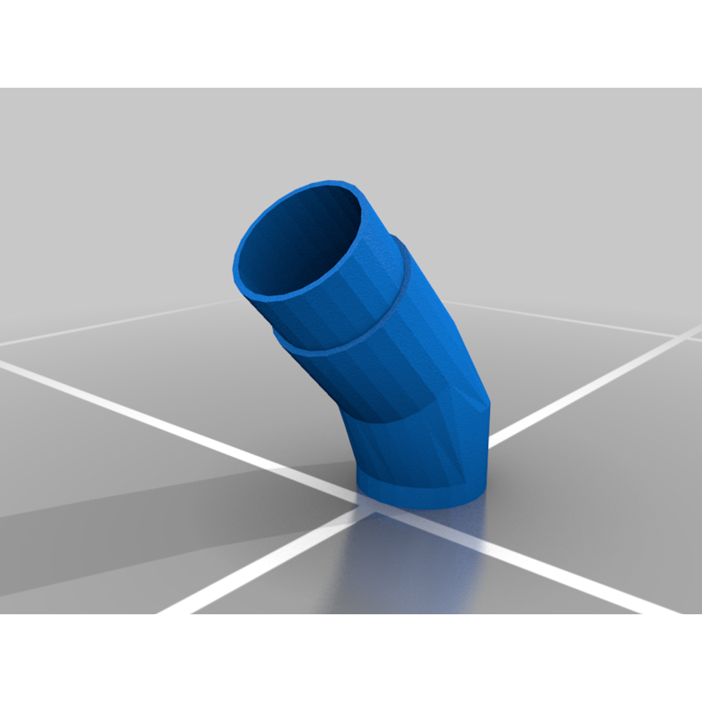 Raccord d'angle à 45° pour gouttières hydroponiques NFT