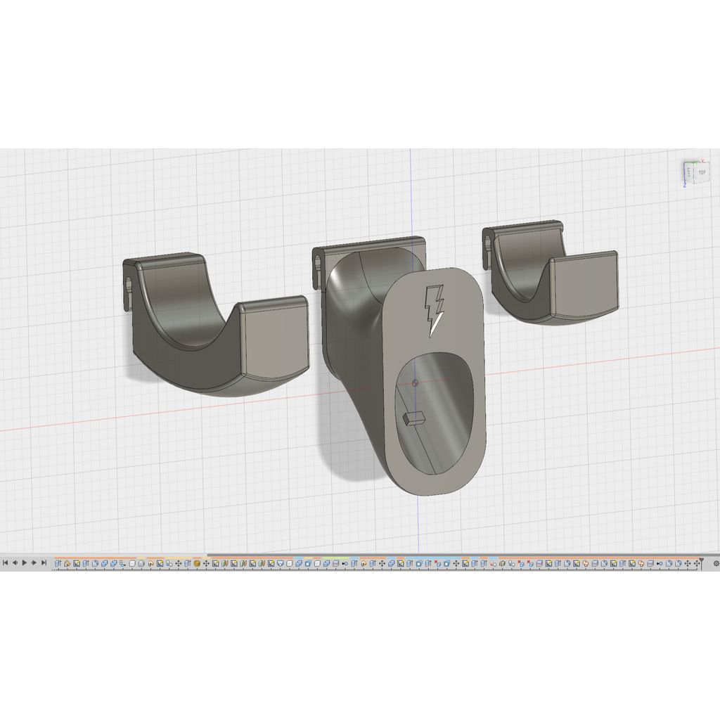 Support pour câble de recharge Tesla – fixation murale avec clip