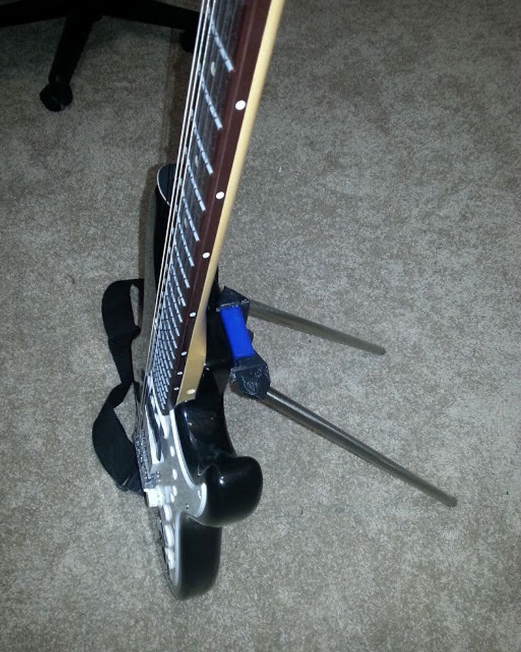 Support pour guitare électrique avec clips de guitare Fender